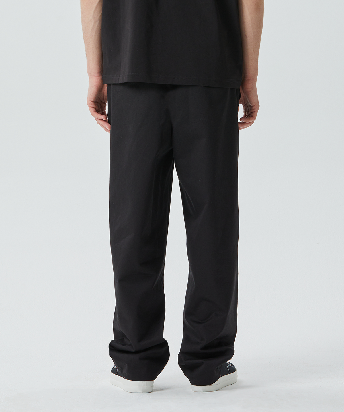 GENMENTS CURVED WORK PANTS BLACK