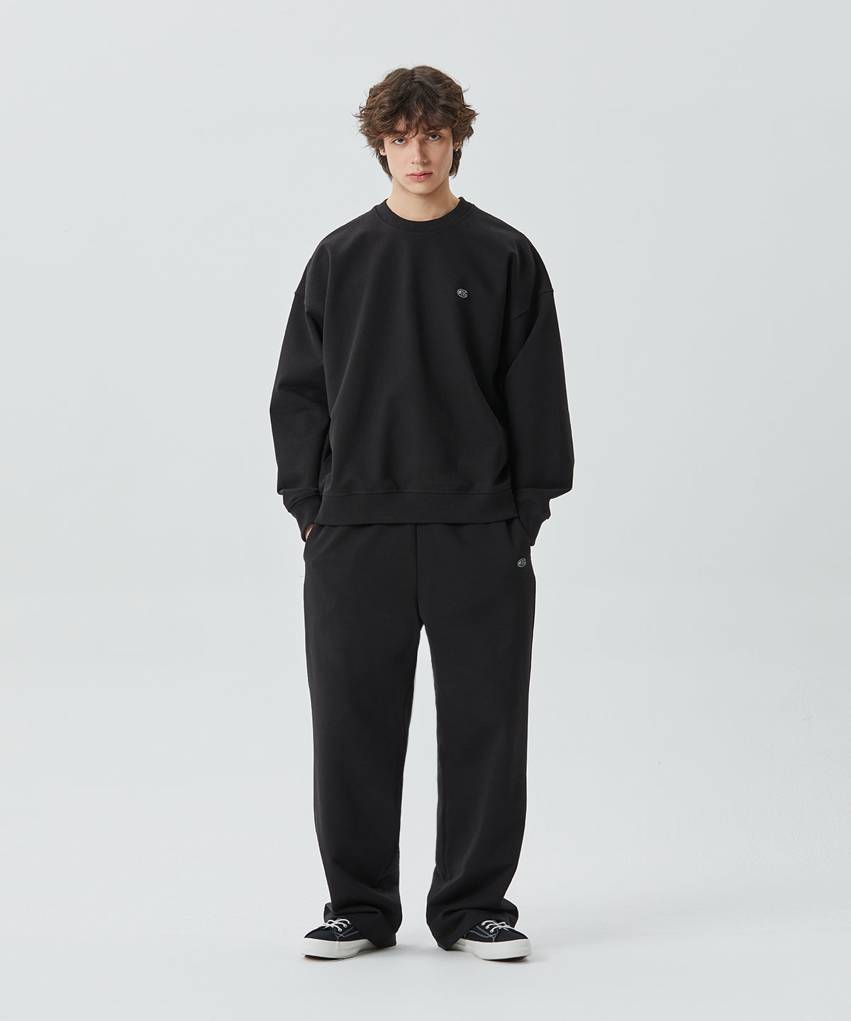 REFLECTIVE PATCH SWEATPANTS BLACK